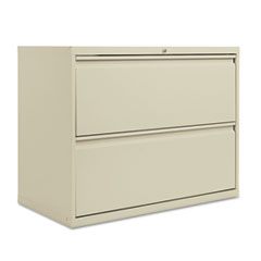Alera® Two-Drawer Lateral File Cabinet, 36w x 19-1/4d x 28-3/8h, Putty