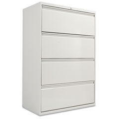 Alera® Four-Drawer Lateral File Cabinet, 36w x 19-1/4d x 53-1/4h, Light Gray