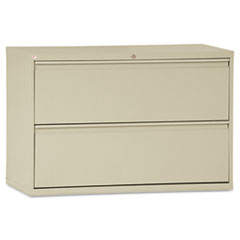 Alera® Two-Drawer Lateral File Cabinet, 42w x 19-1/4d x 28-3/8h, Putty