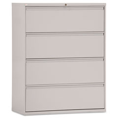 Alera® Four-Drawer Lateral File Cabinet, 42w x 19-1/4d x 53-1/4h, Light Gray