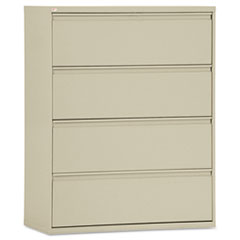 Alera® Four-Drawer Lateral File Cabinet, 42w x 19-1/4d x 53-1/4h, Putty