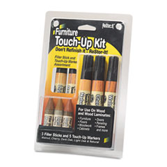Master Caster® ReStor-It Furniture Touch-Up Kit with (5) Woodgrain Markers, (3) Filler Sticks, 4.25 x 0.38 x 6.75