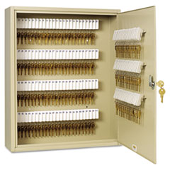 SteelMaster® Uni-Tag Key Cabinet, 200-Key, Steel, Sand, 16 1/2 x 4 7/8 x 20 1/8