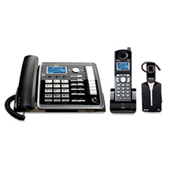 RCA® ViSYS 25270RE3 Two-Line Corded/Cordless Phone System with Cordless Headset