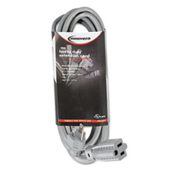 Innovera® Indoor Heavy-Duty Extension Cord, 15ft, Gray