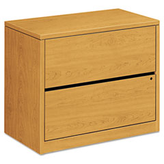 HON® 10500 Series Lateral File, 2 Legal/Letter-Size File Drawers, Harvest, 36" x 20" x 29.5"