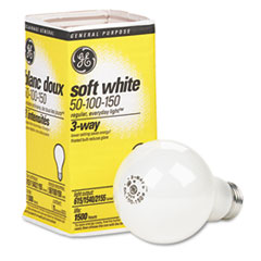 GE Incandescent Soft White 3-Way A21 Light Bulb, 50/100/150 W