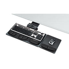 Fellowes® Professional Executive Adjustable Keyboard Tray, 19w x 10-5/8d, Black