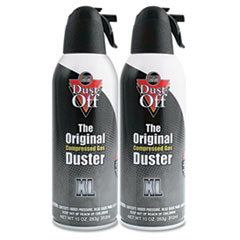 Dust-Off® Disposable Compressed Air Duster, 10 oz Cans, 2/Pack
