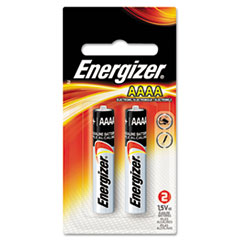 Energizer® MAX Alkaline AAAA Batteries, 1.5V, 2/Pack