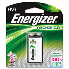 Energizer® NiMH Rechargeable Battery, 9V
