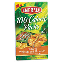 Emerald® 100 Calorie Pack Walnuts and Almonds, 0.56 oz Packs, 7/Box