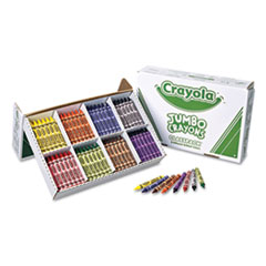 Crayola® Jumbo Classpack Crayons, 25 Each of 8 Colors, 200/Set