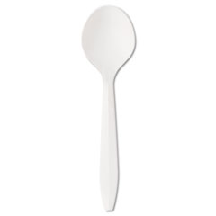 Boardwalk® Mediumweight Polystyrene Cutlery, Soup Spoon, White, 1,000/Carton
