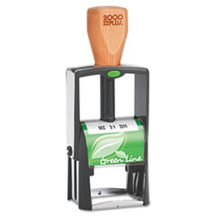 COSCO 2000PLUS® Green Line Self-Inking Heavy Duty Stamp, 1 1/4 x 5/8, Black