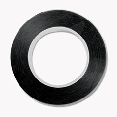 COSCO Art Tape, Black Gloss, 1/8" x 324"