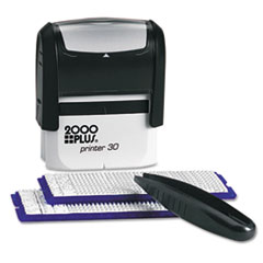 COSCO 2000PLUS® Create-A-Stamp One-Color Address Kit, Custom Message, Black