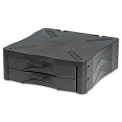 Kelly Computer Supply Monitor Stand, 13" x 13.5" x 4.75" to 5.75", Black, Supports 60 lbs