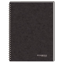 Cambridge® Side Bound Guided Business Notebook, QuickNotes, 8 x 5, White, 80 Sheets