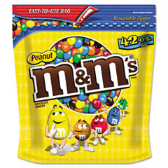 M & M's® Milk Chocolate Coated Candy w/Peanut Center, 42oz Pack