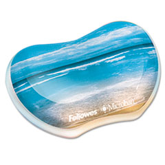 Fellowes® Photo Gel Wrist Rest with Microban Protection, 4.87 x 3.43, Sandy Beach Design