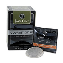 Java One® Coffee Pods, Colombian Decaf, Single Cup, Pods, 14/Box