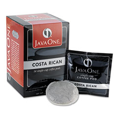 Java One® Coffee Pods, Estate Costa Rican Blend, Single Cup, 14/Box