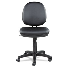 Alera® Alera Interval Series Swivel/Tilt Task Chair, Leather, Black