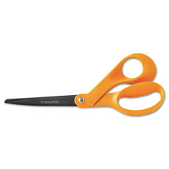 Fiskars® Our Finest Scissors, 8" Length, 3-1/10" Cut, Orange