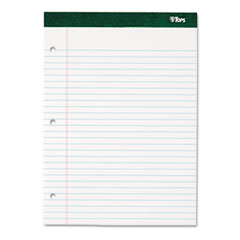 TOPS™ Double Docket Ruled Pads with Extra Sturdy Back, Wide/Legal Rule, 100 White 8.5 x 11.75 Sheets