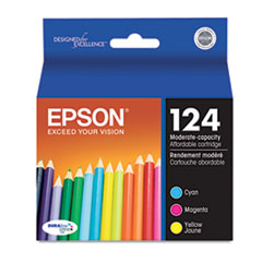 T124520-S (124) DURABrite Ultra Ink, Cyan/Magenta/Yellow EPST124520S