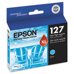 T127220-S (127) DURABrite Ultra Extra High-Yield Ink, Cyan EPST127220S