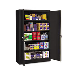 Tennsco Assembled Jumbo Steel Storage Cabinet, 48w x 18d x 78h, Black