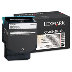 Lexmark™ C540H2KG High-Yield Toner, 2,500 Page-Yield, Black