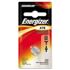 Energizer® Watch/Electronic Battery, Alkaline, A76, 1.5V, MercFree