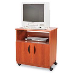 Safco® Laminate Machine Stand w/Open Compartment, 28w x 19-3/4d x 30-1/2h, Cherry