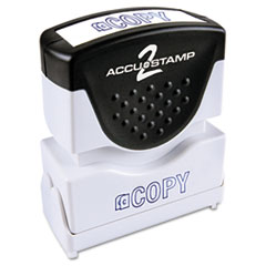 ACCUSTAMP2® Pre-Inked Shutter Stamp, Blue, COPY, 1 5/8 x 1/2