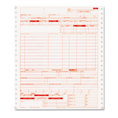 Paris Corporation UB04 Insurance Claim Form, Two-Part Continuous Feed, 9.5 x 11, 1/Page,1,000 Forms