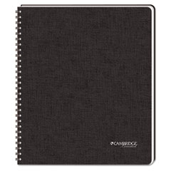 Cambridge® Limited Hardbound Notebook with Pocket, Legal Rule, 11 x 8 1/2, White, 96 Sheet Pad