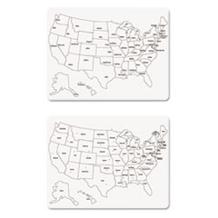 Creativity Street® Two-Sided U.S. Map Whiteboard, 24 x 18