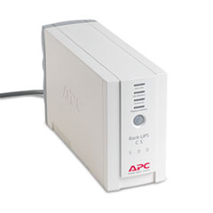 APC® BK500 Back-UPS CS Battery Backup System, 6 Outlets, 500 VA, 480 J