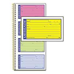Adams® Wirebound Telephone Message Book, Two-Part Carbonless, 200 Forms