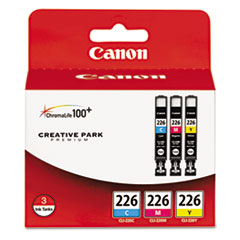 Canon® 4547B005 (CLI-226) Ink, Cyan/Magenta/Yellow, 3/Pack