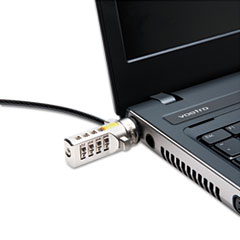 Kensington® Combination Laptop Lock, 6ft Carbon Strengthened Steel Cable