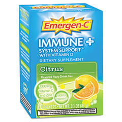 Emergen-C® Immune+ Formula, .3oz, Citrus, 10/Pack