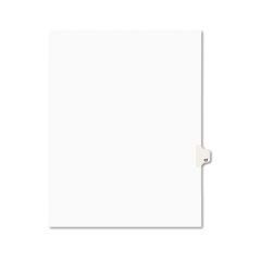 Avery® Avery-Style Legal Exhibit Side Tab Divider, Title: 17, Letter, White, 25/Pack