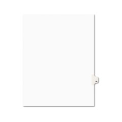 Avery® Avery-Style Legal Exhibit Side Tab Divider, Title: 19, Letter, White, 25/Pack