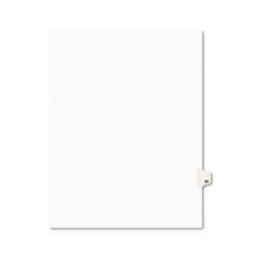 Avery® Avery-Style Legal Exhibit Side Tab Divider, Title: 20, Letter, White, 25/Pack