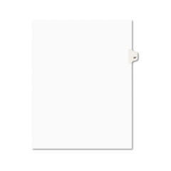 Avery® Avery-Style Legal Exhibit Side Tab Divider, Title: 57, Letter, White, 25/Pack