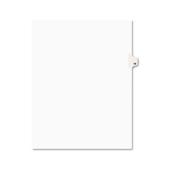 Avery® Avery-Style Legal Exhibit Side Tab Divider, Title: 58, Letter, White, 25/Pack